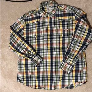 Men’s Lucky Brand plaid button down shirt